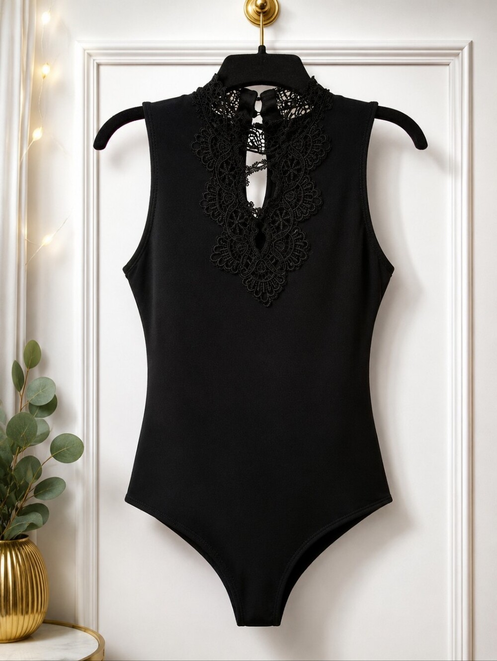 Mosaic & Co Romantic Goth Gothic Chic Whimsigoth Dark Glam Laced Bodysuit Size L